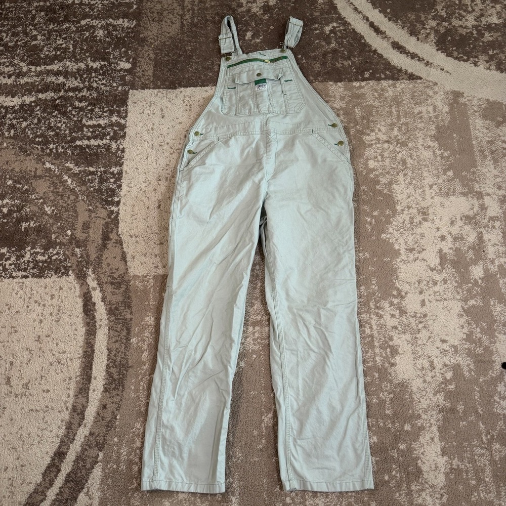 Liberty Denim Bib Overalls Men's 38x30 Workwear Carpenter Farm Green Outdoors